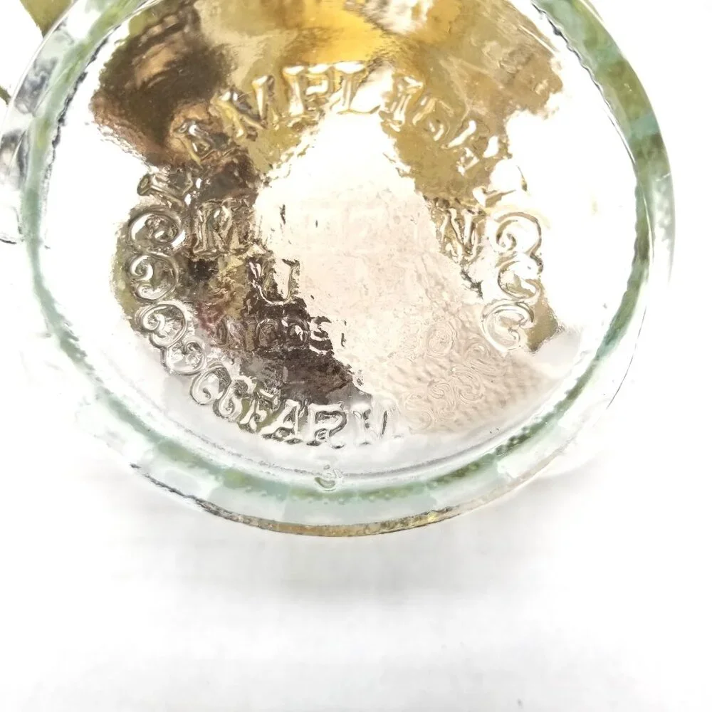 Vintage Lamplight Farms Glass Oil Lamp Hurricane Chimney Brass